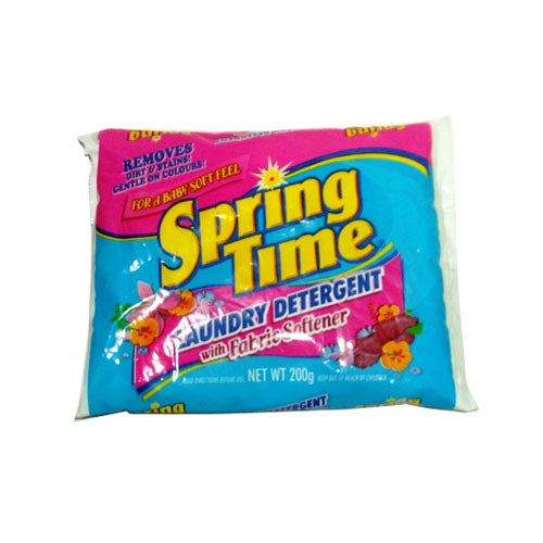Spring Time Detergent With Fabric Softener 200G