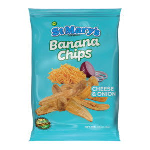 St Marys Banana Chips Cheese and Onion 40g