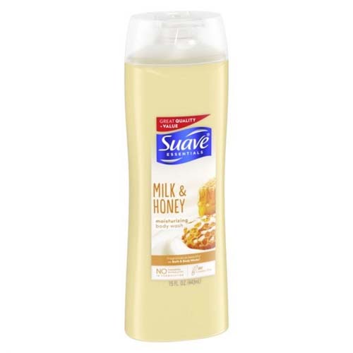 Suave Essential Milk & Honey Body Wash 15Oz