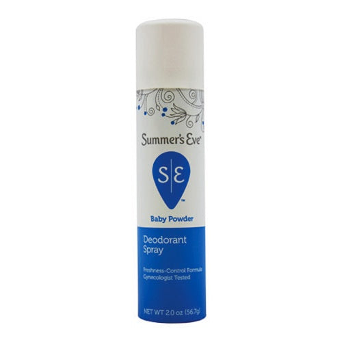 Summer Eve Baby Powder Deodorant Spray 2Oz