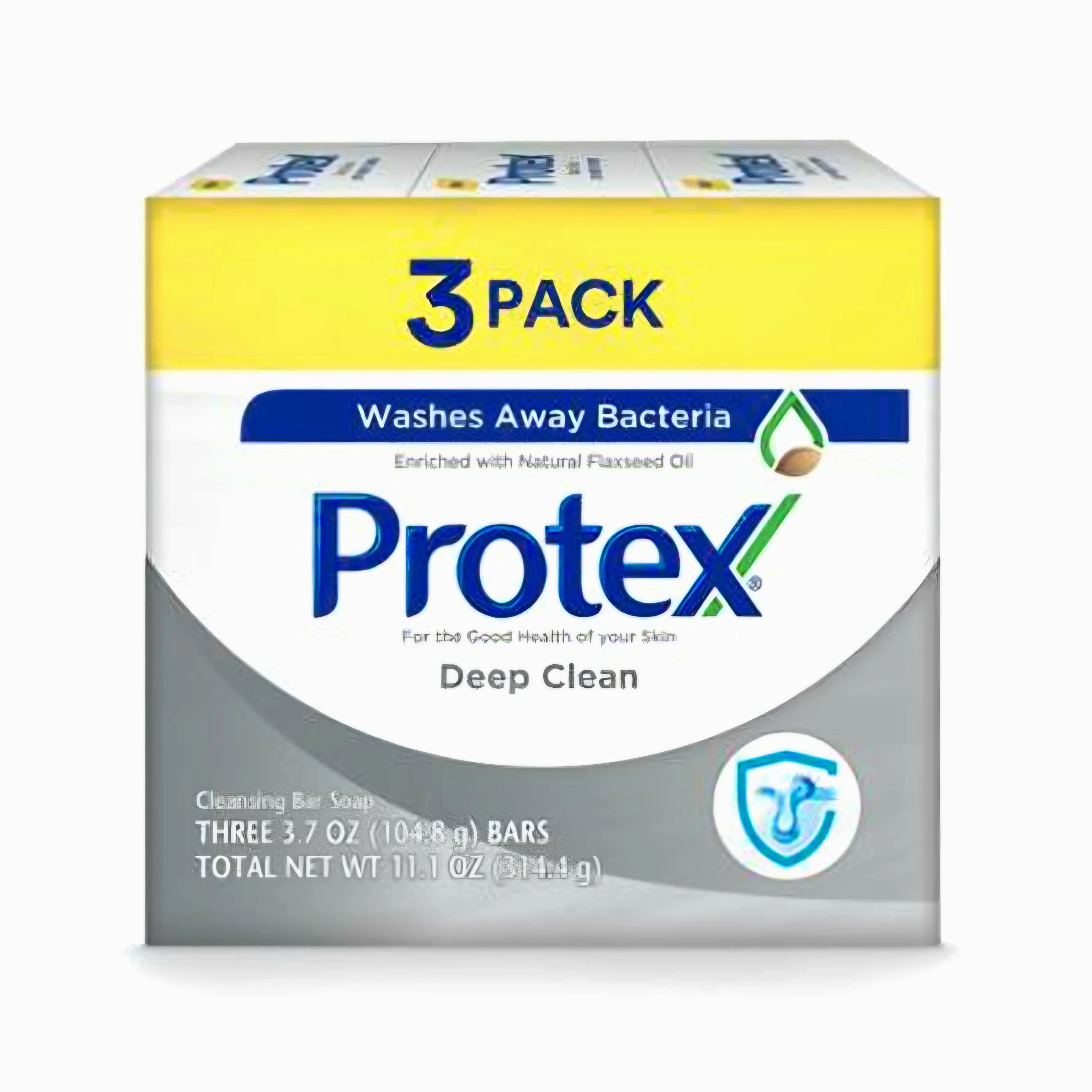 Protex Deep Clean Antibacterial Bar Soap 3-Pack - Powerful Deep Cleansing Protection