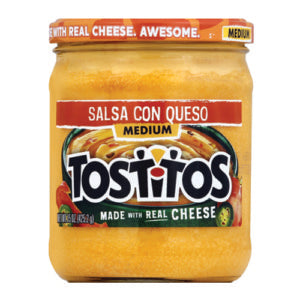 Tostitos Salsa Dip Salsa Con Queso With Real Cheese 15.5Oz