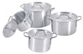 Uniware Heavy Gauge Aluminum Sauce Pot Set (8 Pcs Set)
