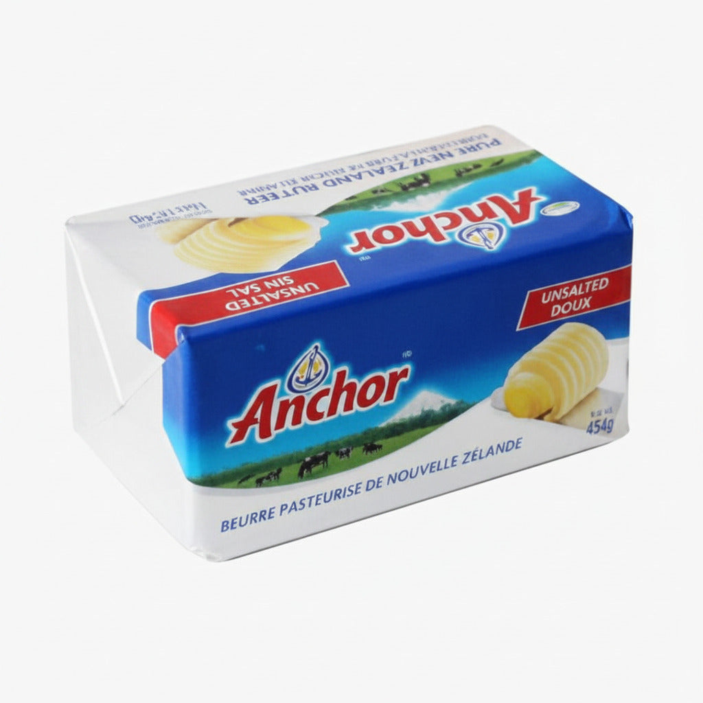 Anchor butter packaging on a white background