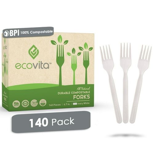 Ecoliv Disposable Plastic Forks