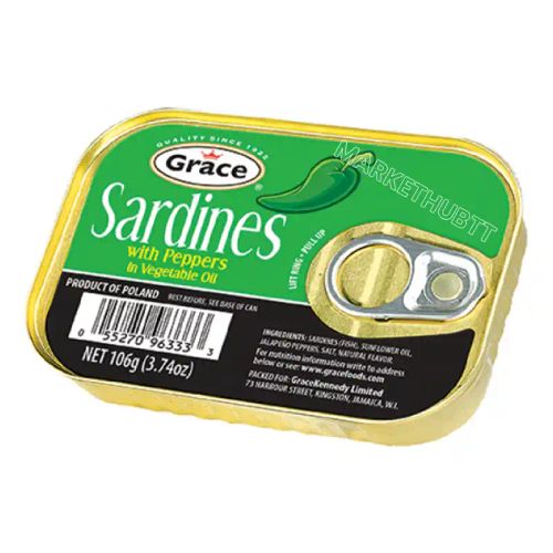 Grace Sardines with Pepper in Olive Oil 106g