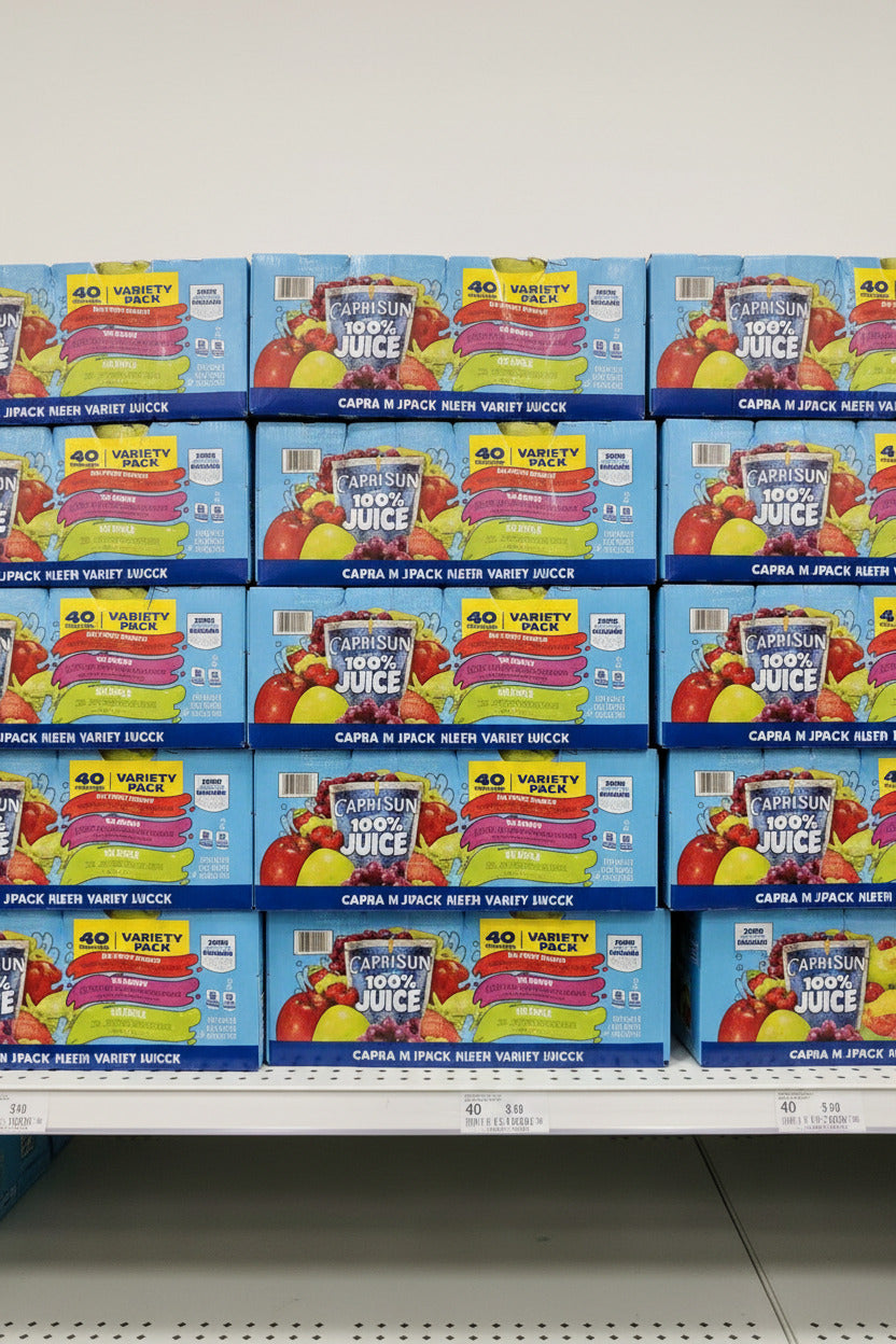 Capri Sun 100% Juice 40-Pack - Bulk Kids Drinks