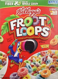 Kellogg's Froot Loops 2-Bag Pack - Colorful Fruit-Flavored Breakfast Cereal