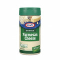 Kraft grated Parmesan Cheese container on a countertop