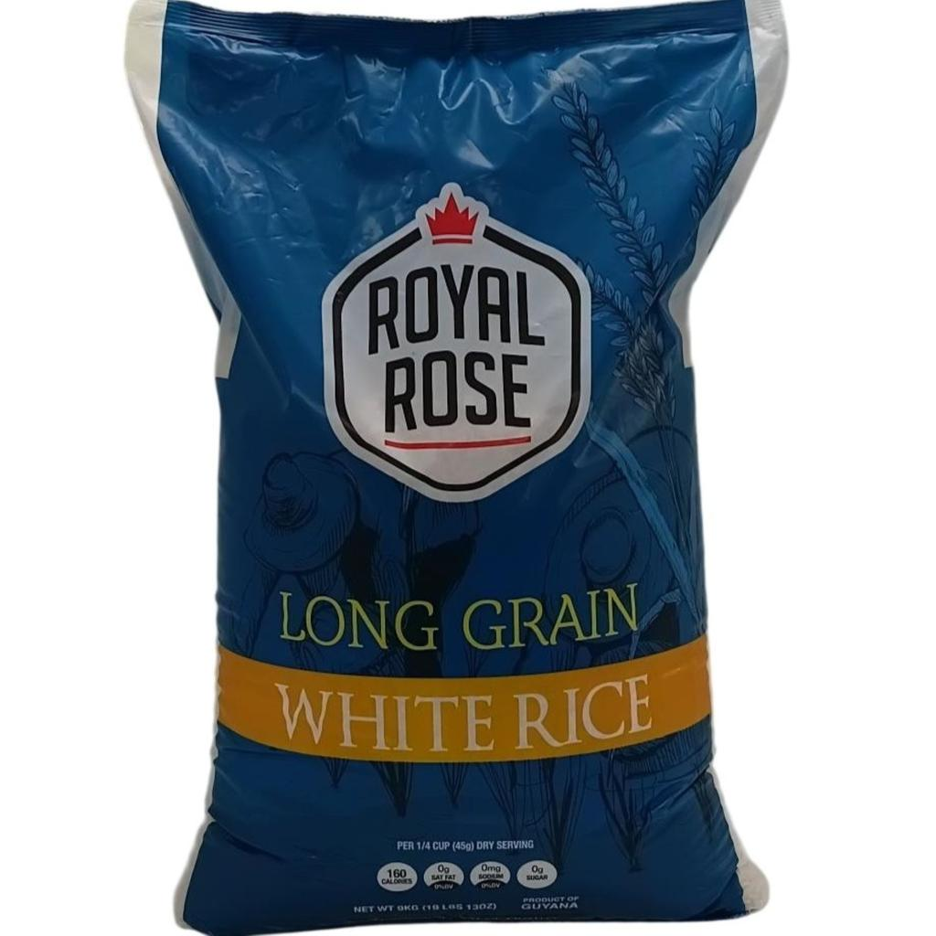 Royal Rose Long Grain White Rice 9kg