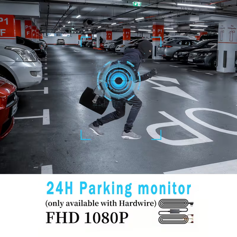 4-Channel 1080P HD Dash Cam – 360° Front, Rear, Left & Right Recording