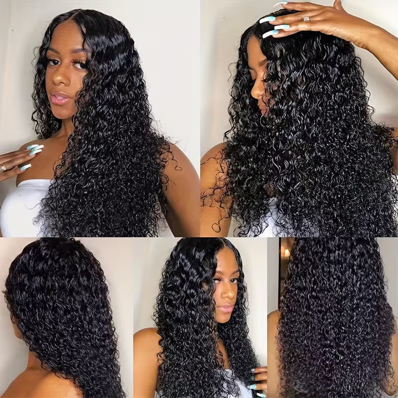 Kinky Curly Lace Front Wig 4x4x1 Human Hair – 180% Density Brazilian Unprocessed | Natural Color