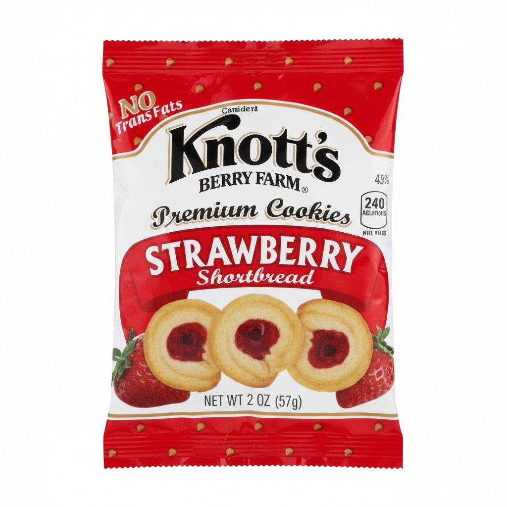 Knott's Strawberry Jam Shortbread Cookies 57g