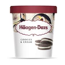 Haagen-Dazs Cookies & Cream Ice Cream Pint 473ml