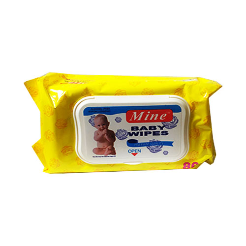Mine Baby Wipes Yellow 80pcs