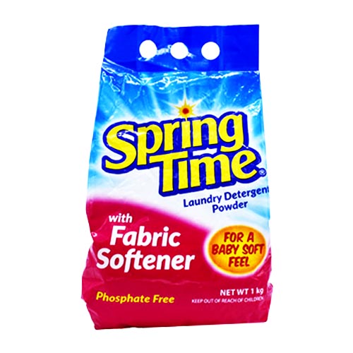 Spring Time Detergent With Fabric Softener 1Kg